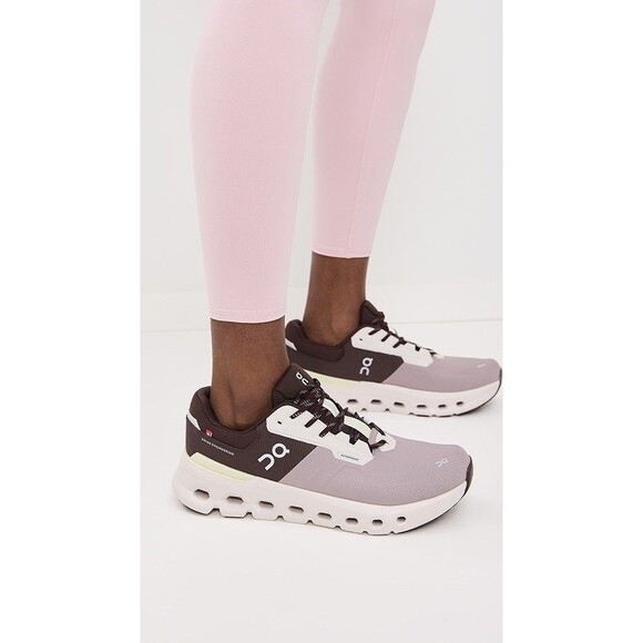 New On Cloudrunner 2 Waterproof Sneaker in Zinc & Seedling - Picture 1 of 8